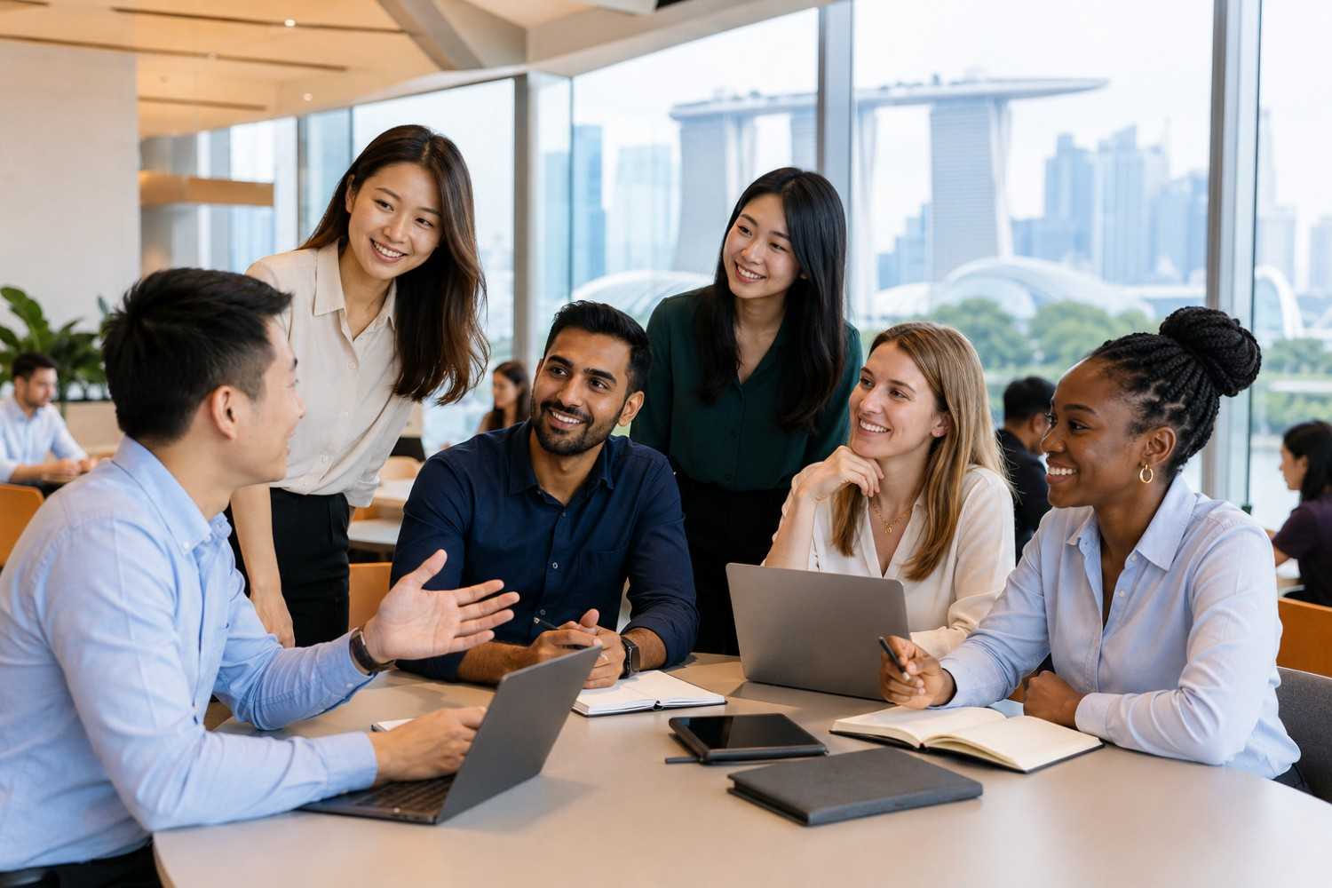 NUS MBA applicant completing the application process with video assessment, interview and admission stages in Singapore